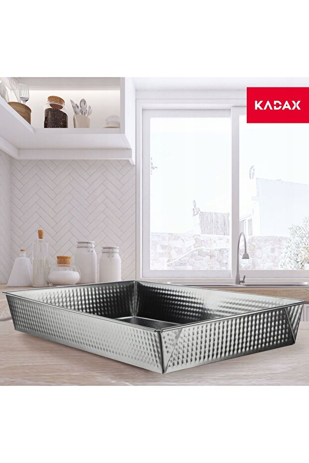 Rectangular Cake Pan Baking Tray 40x25x6cm - 7