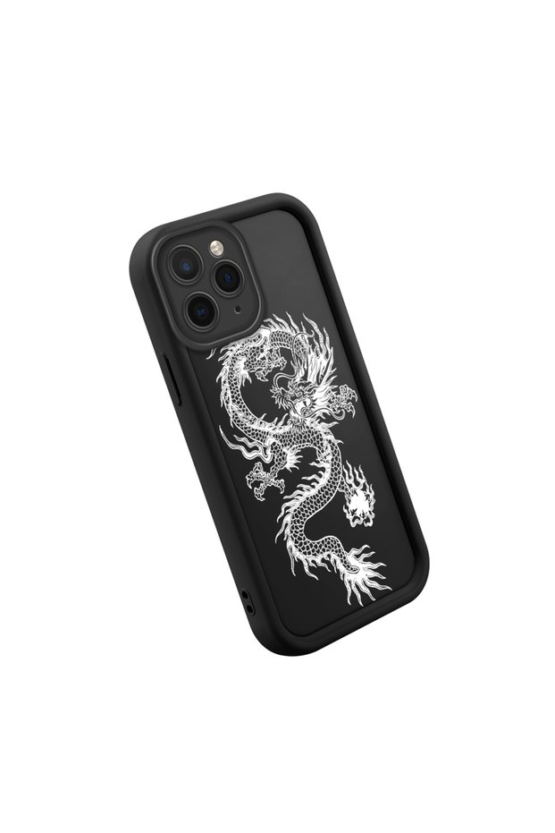 iPhone 11 Pro Max High Quality Classic Dragon Patterned Case, Luxury, Shockproof Silicone
