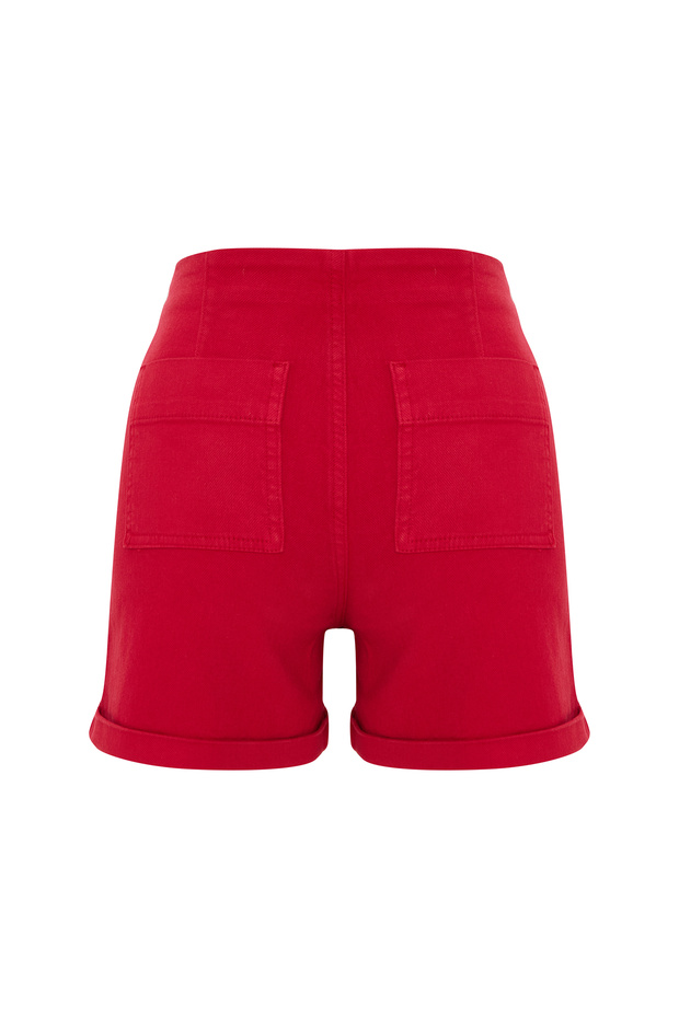 شورت قصير مزين بأزرار - 2