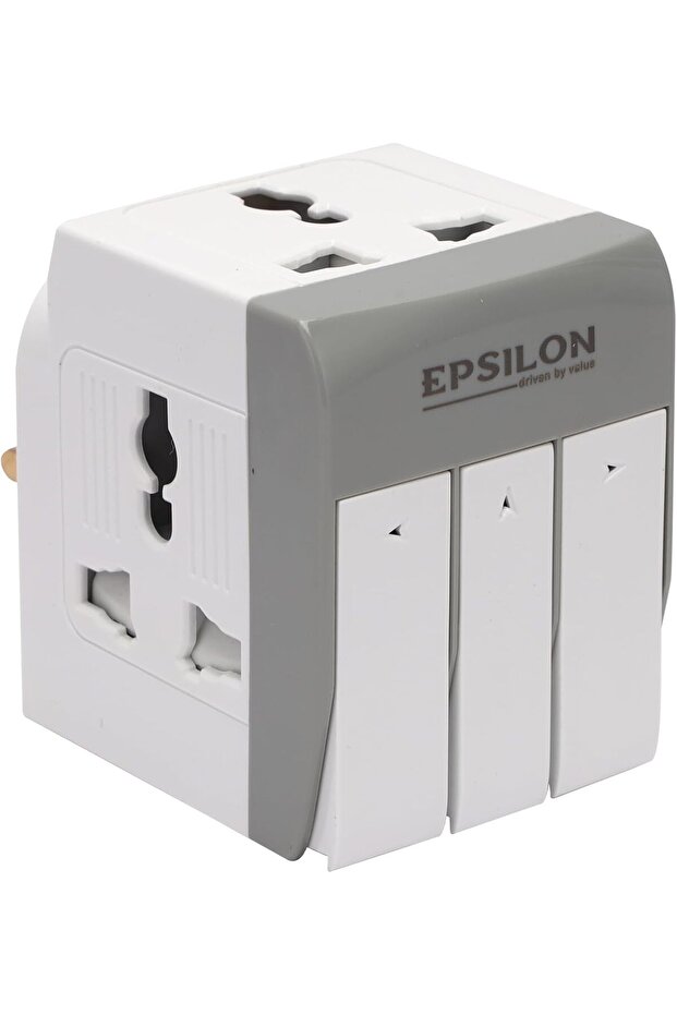 3 Way Universal Adaptor with Switch 1X100