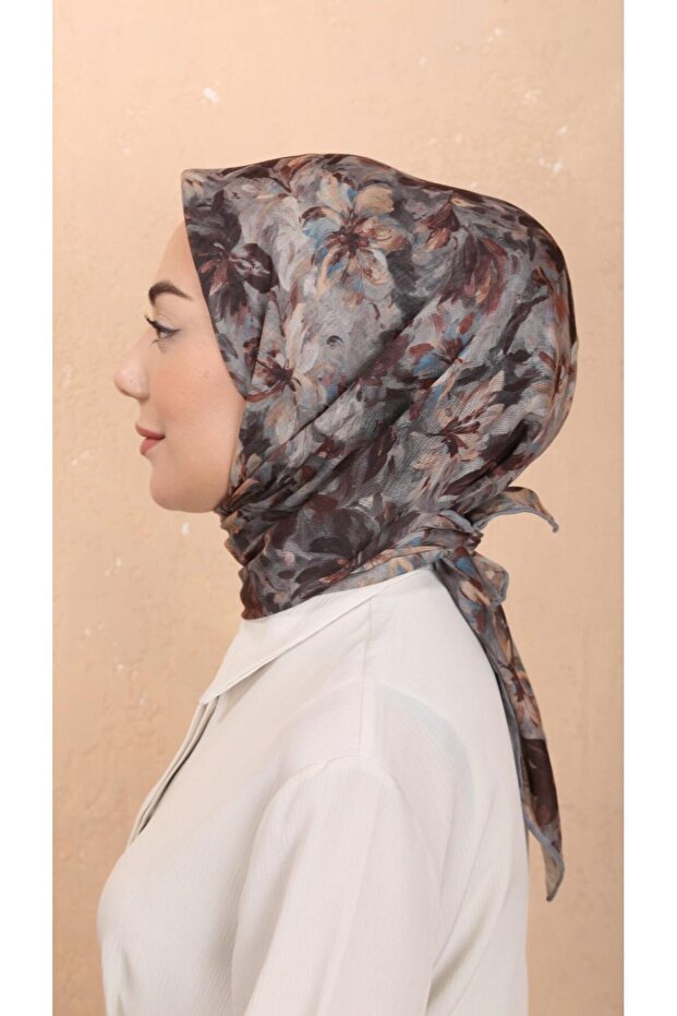 Soft Pamuk Eşarp Gri - 4