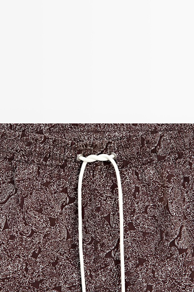 Paisley desenli deniz şortu - 4