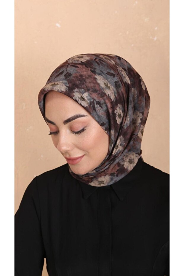 Soft Pamuk Eşarp Kahve - 1