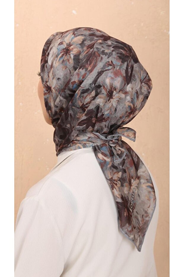 Soft Pamuk Eşarp Gri - 3