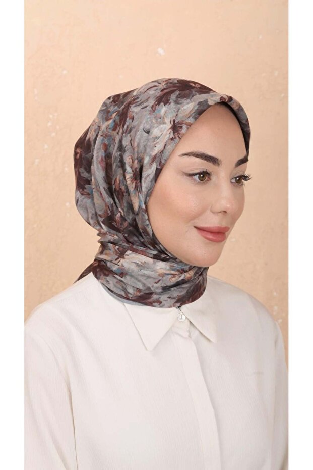 Soft Pamuk Eşarp Gri - 2