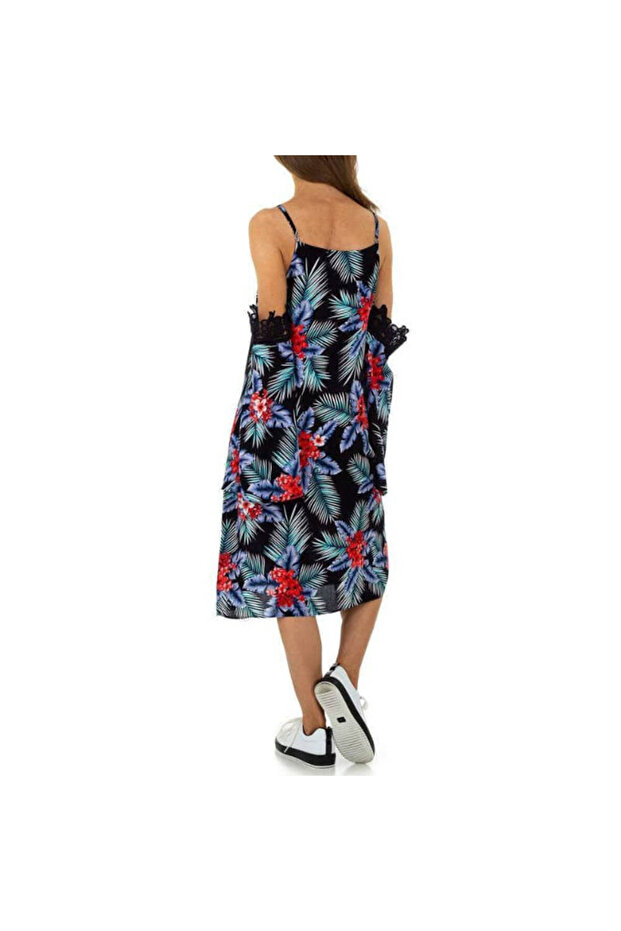 Rochie R027, culoare multicoloră, - 4
