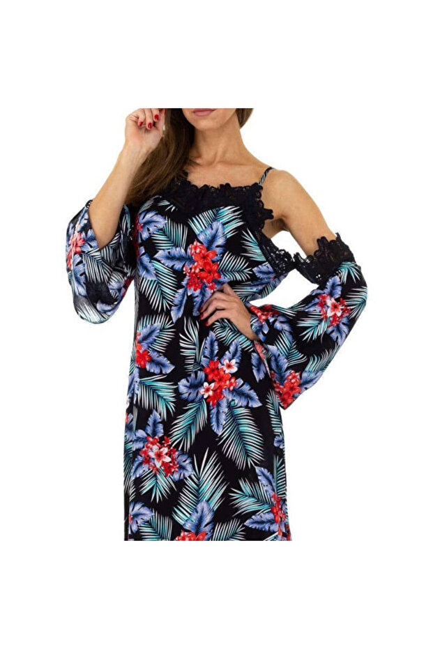 Rochie R027, culoare multicoloră, - 2