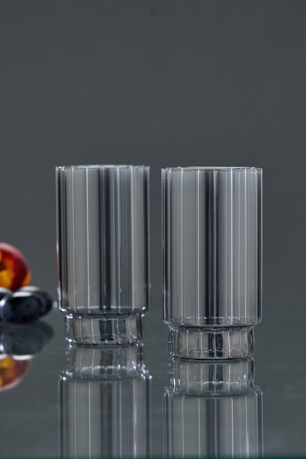 500 ml Set of 2 Borosilicate Glass Soft Drink Glasses Ckr3638