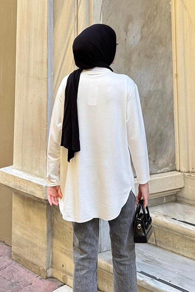 Basic Sweat Beyaz - 4