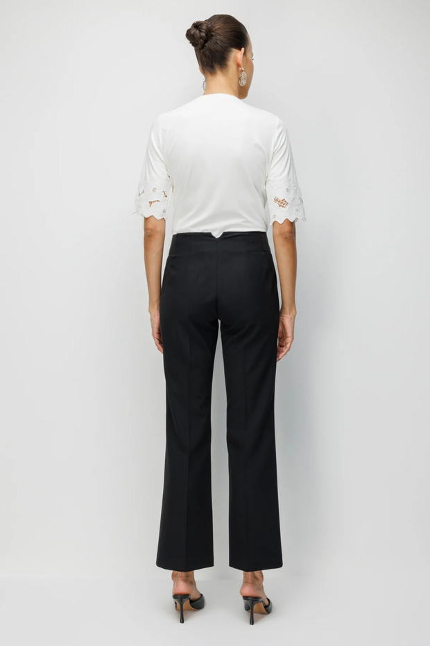 واسع الأرجل بنطلون مطاطي أسود - 6