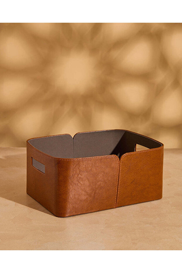 Brown Rectangular Storage Basket – Medium - 1