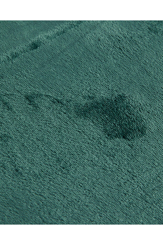 بطانية فلانيل خضراء سادة، مقاس مفرد - 3