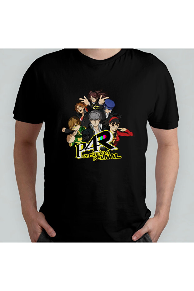 Persona 4 Unisex 100% Cotton Lu Crew Neck T-Shirt