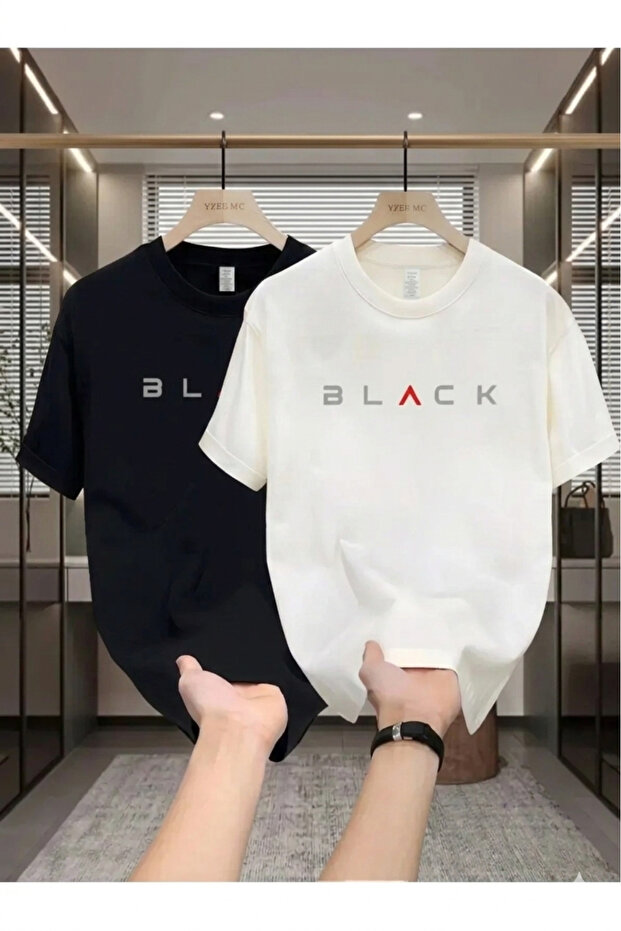 2-Pack Unisex Printed Crew Neck T-Shirts