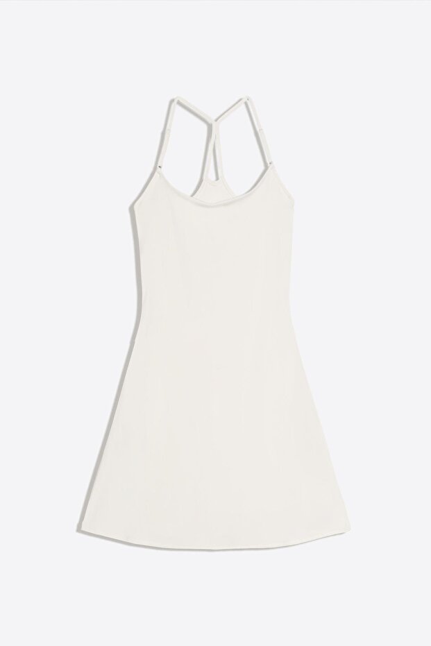 Askılı mini elbise - 5