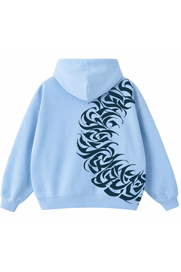 Trend Sırt Printed Unisex Hoodie Sweatshirt 3 Threads