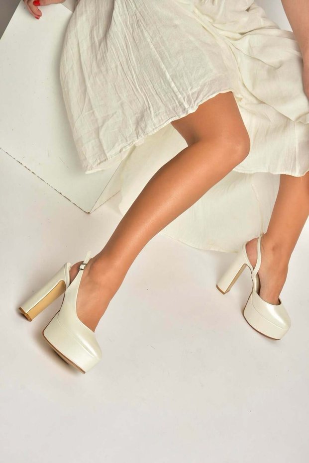 Y246195109 Color Platform Thick Heeled Women's Evening Dress Shoes