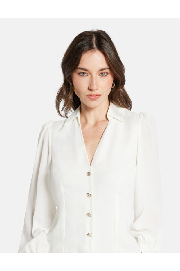 بلوزة كورا بأكمام طويلة - 3