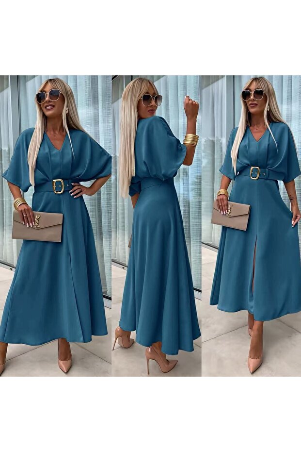 Rochie lungă cu curea - 1