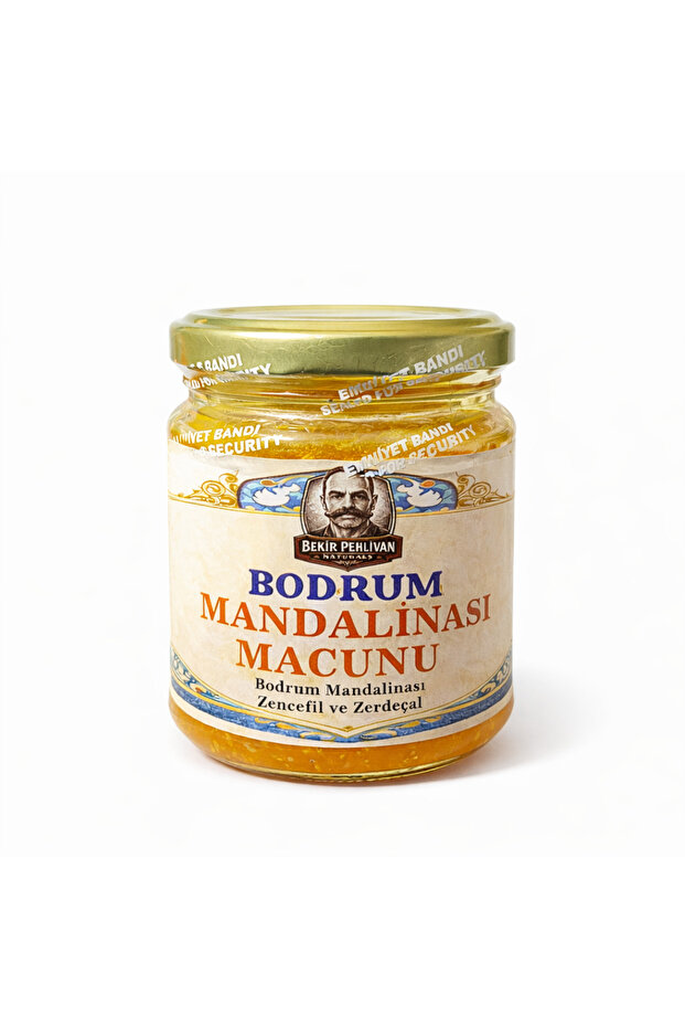 Bekir Pehlivan Naturals Bodrum Mandalinası Macunu 240 g – Zencefil & Zerdeçal İçerikli Geleneksel Doğal Macun