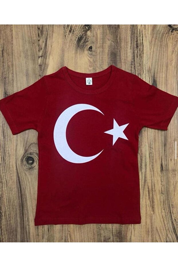 T-Shirt with Turkish Flag Print
