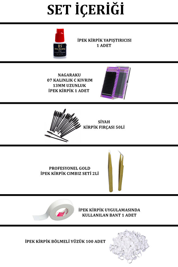 İpek Kirpik Seti - 2