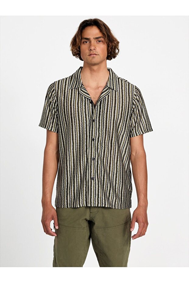 Striped knit shirt