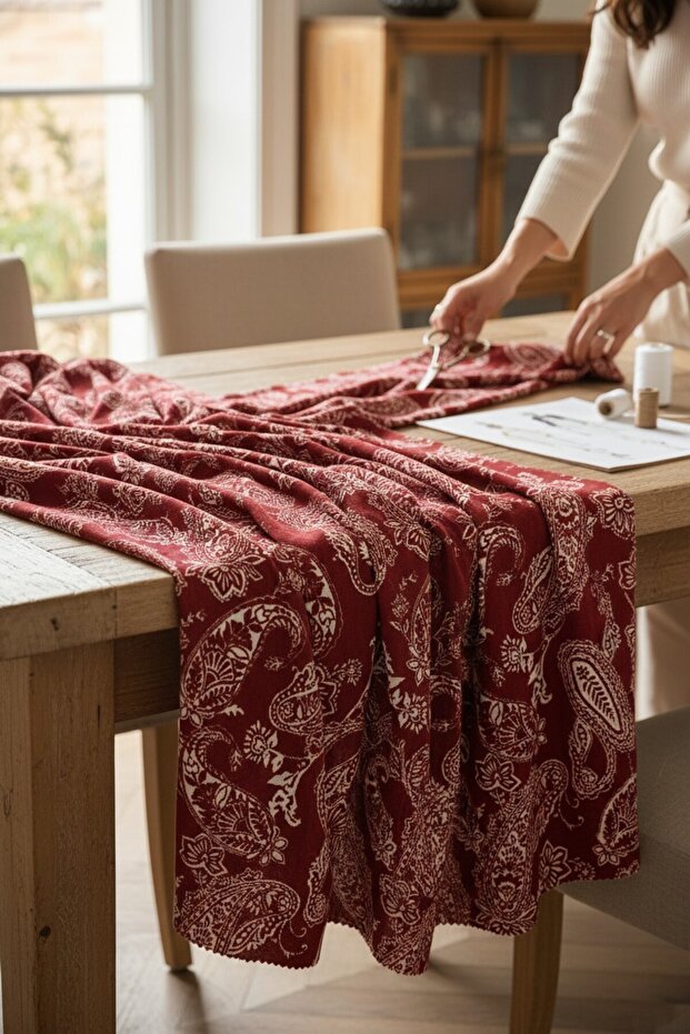 Viscose Maroken Crepe Woven Fabric | 1 Meter | Width: 140cm