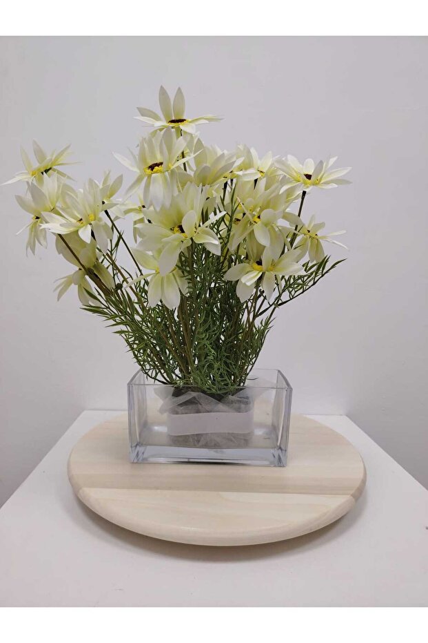 RECTANGULAR GLASS VASE - 1