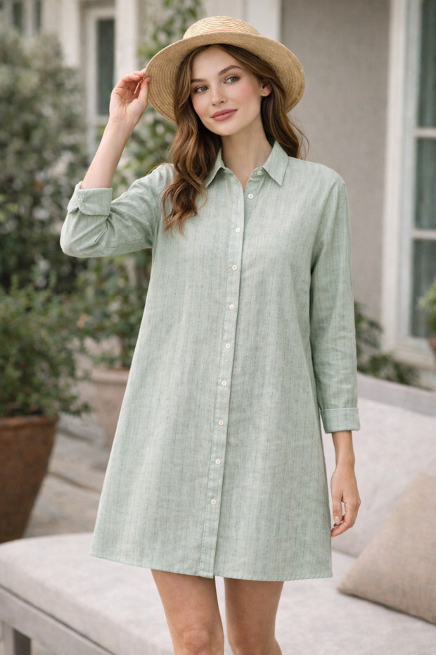 Keten Tunik Gömlek - 2