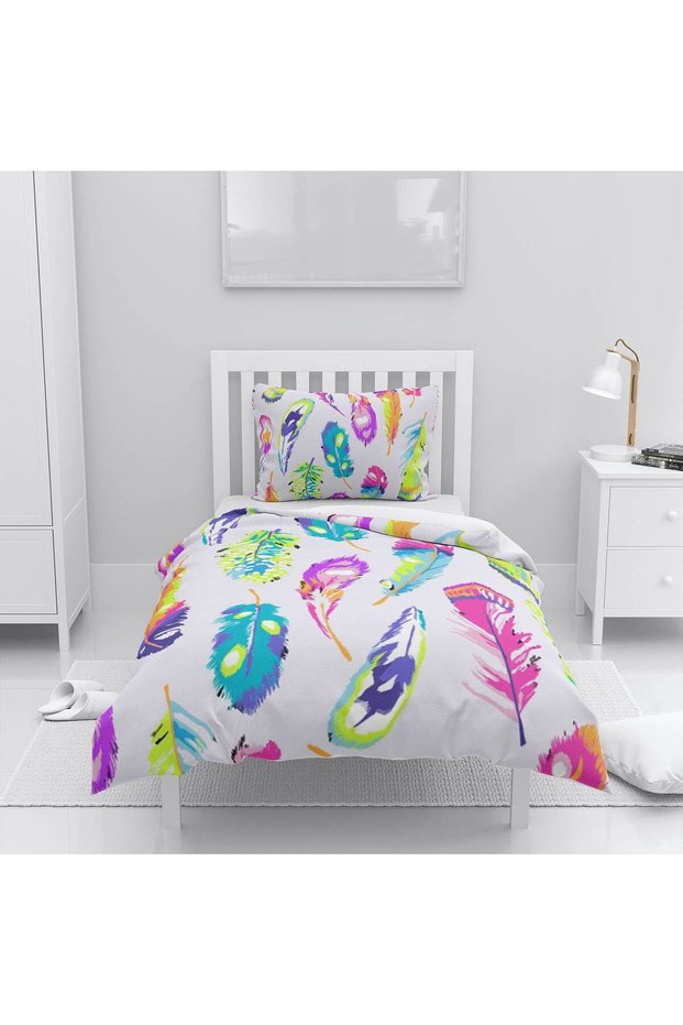Children's Room Cotton Lu Duvet Cover Set Bed Sheet Sız Tüyler