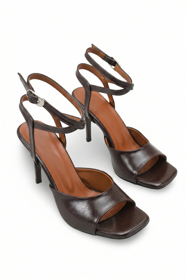 Larissa Lia Women's Heeled Shoes 0012716 Brown Rustic