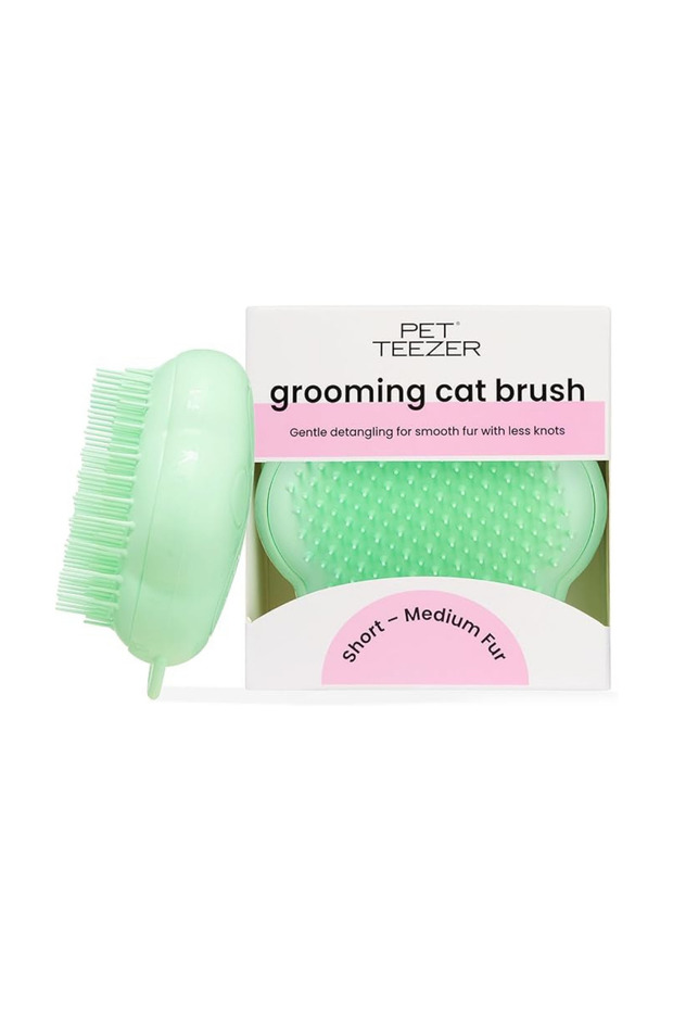 Cat Grooming Brush Green Kedi Bakım Fırçası