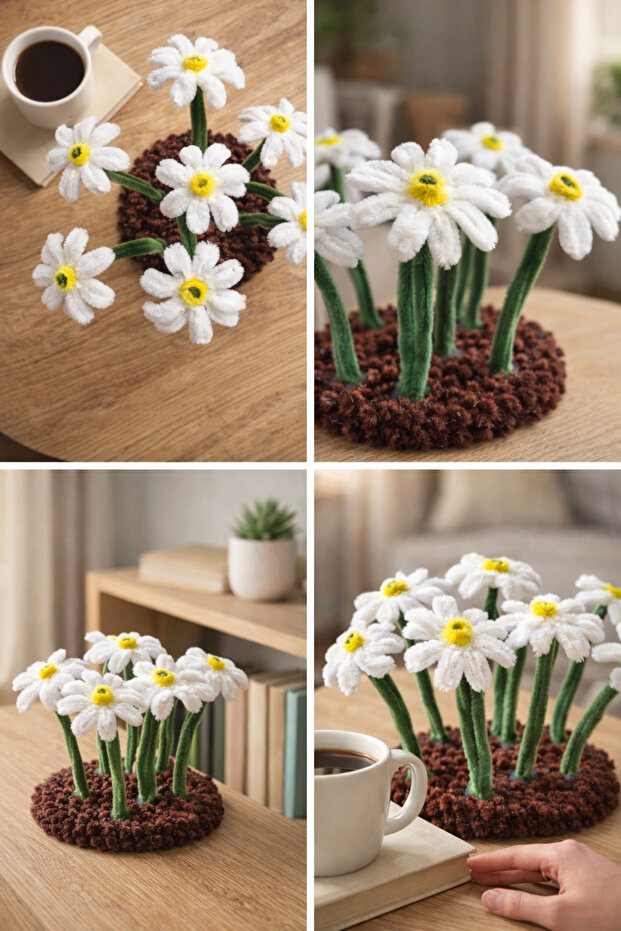 Şönil Çiçek Papatya - 3