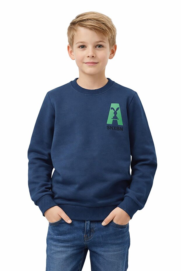 Boy's Front Printed Sweatshirt Bgl-St05234