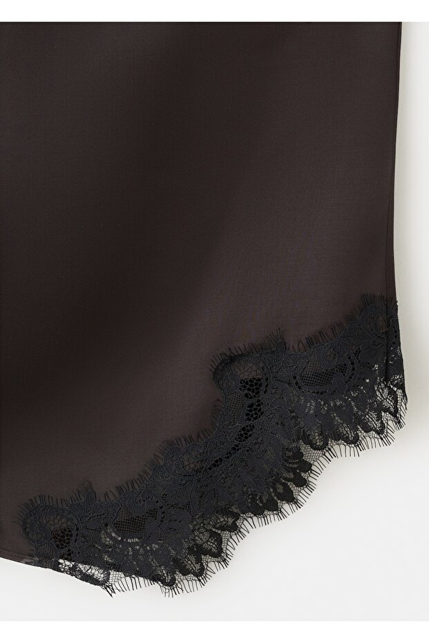 Dantel süslemeli bluz - 5