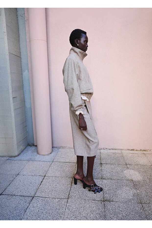 Ekose bomber ceket - 6