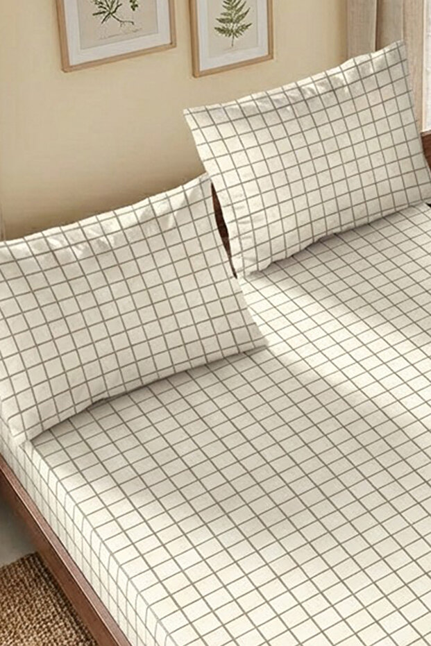 طقم ملاءات جاهزة منقوشة - مفرد / مزدوج / كبير الحجم - 2