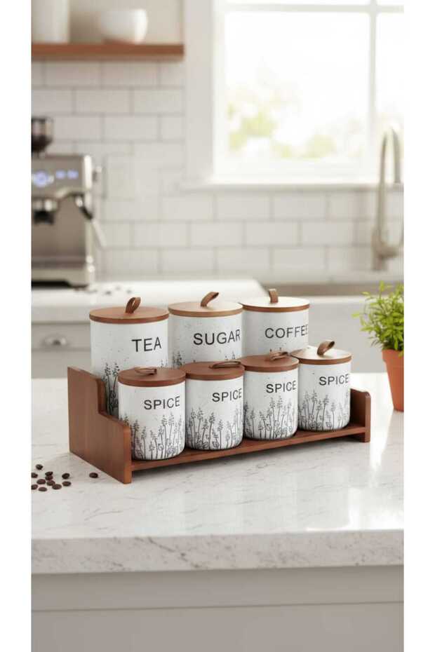 طقم برطمانات علب بهارات وتوابل - 3