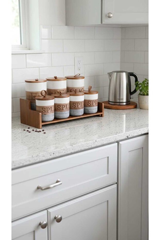 طقم برطمانات علب بهارات وتوابل - 5