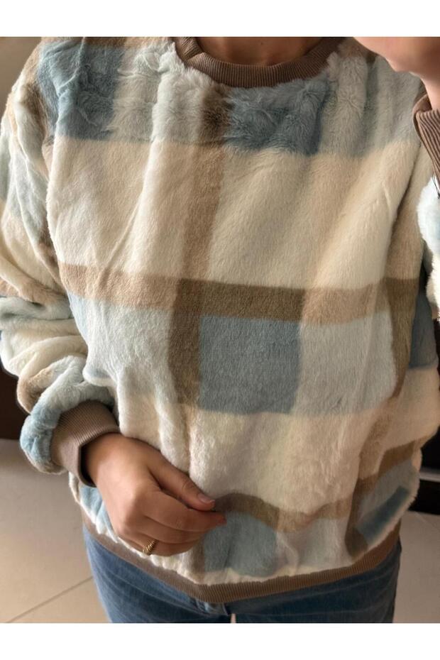 Warm plaid sweater - 5