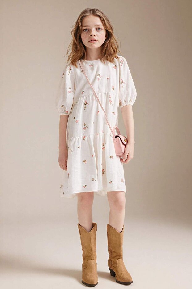 100% Cotton Dress for Girls G8073A826Sp