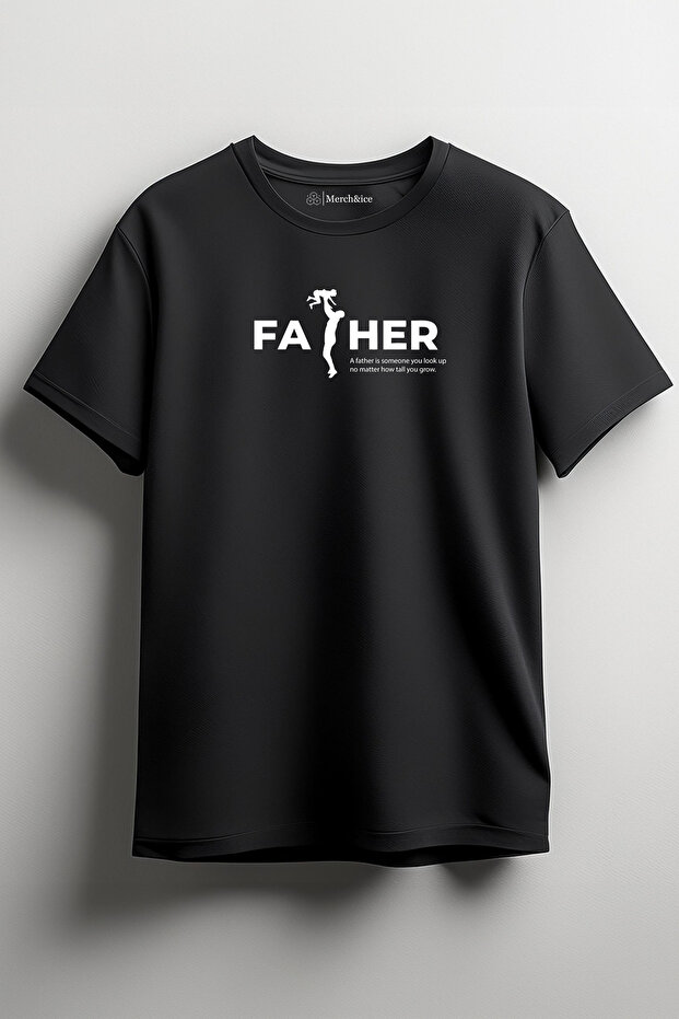 تي شيرت مطبوع من الأمام للجنسين من A Father Dad