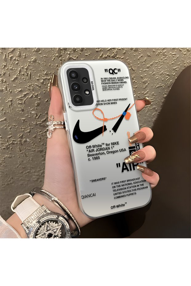 Samsung Galaxy A23 Compatible Silicone Edge Hard Back Anti-Fall Phone Case Air Patterned