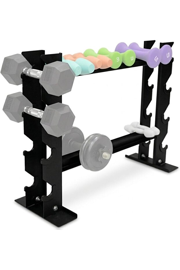 Dumbbell Storage Rack EM-9272 Heavy Duty Weight Rack Stand for Dumbbells Kettlebell Gym Accessories