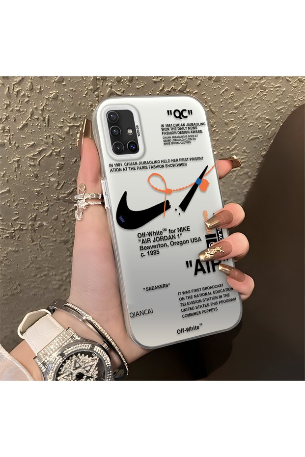 Samsung Galaxy A51 Compatible Silicone Edge Hard Back Anti-Fall Phone Case Air Patterned