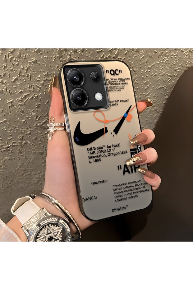 حافظة هاتف Poco X6 5G متوافقة مع الحواف السيليكونية الصلبة والمضادة للسقوط AIR منقوش