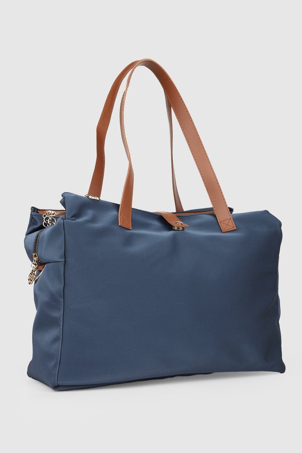 La'Graccio Paris Women's Sabove Water Repellent Fabric 3 Compartment Shoulder and Crossbody Bag