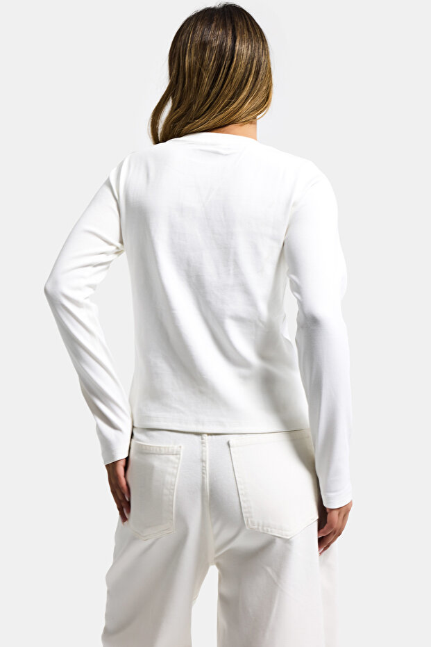 Hanorac de damă Off-White w5 Print cu model - 5