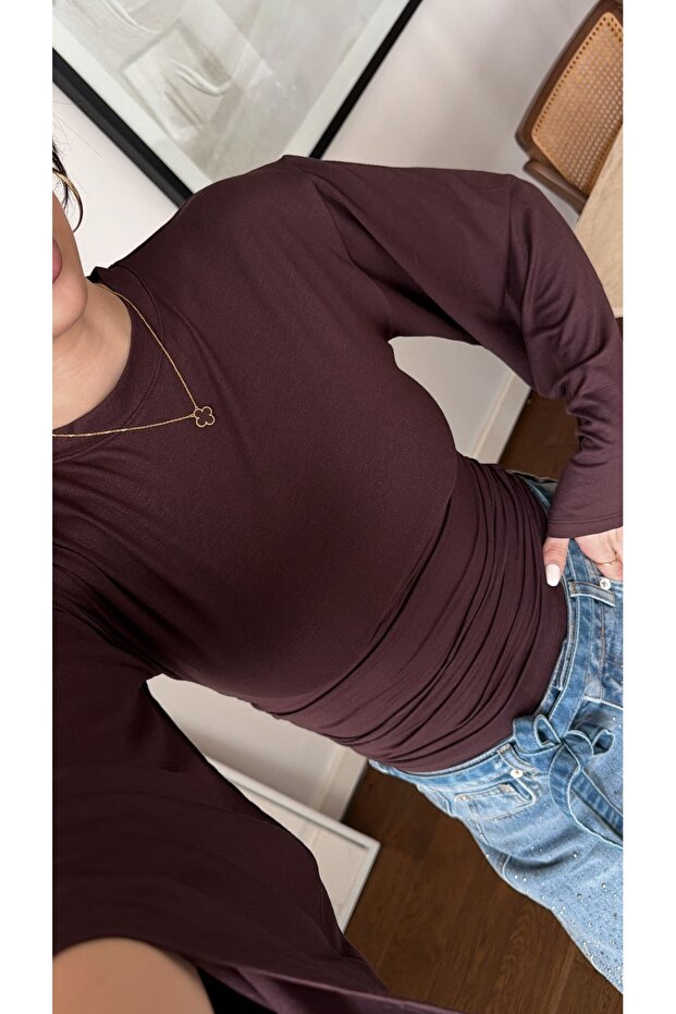 BEL DETAYLI BASİC BLUZ - 2